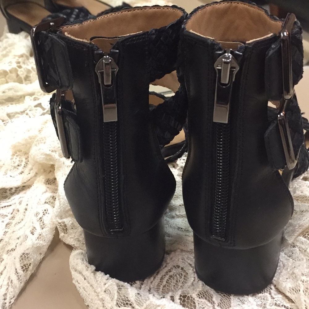 Franco Sarto Black Braided sandal - Picture 7 of 8